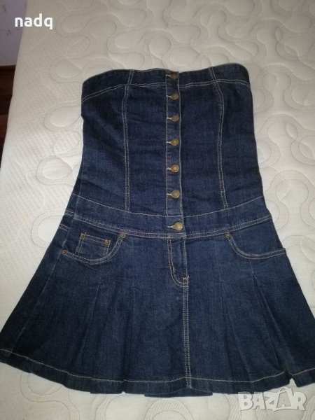 Страхотна нова дънкова рокля , снимка 1