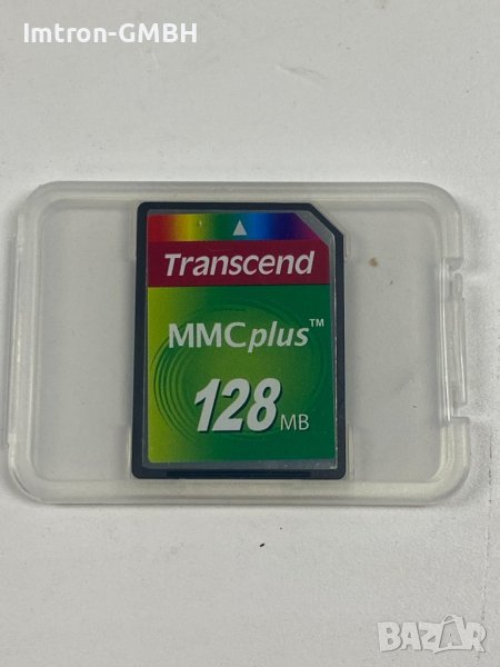 FLASH CARD  Transcend 128MB TS128 MMC4 MMC Plus Memory Card 200X, снимка 1