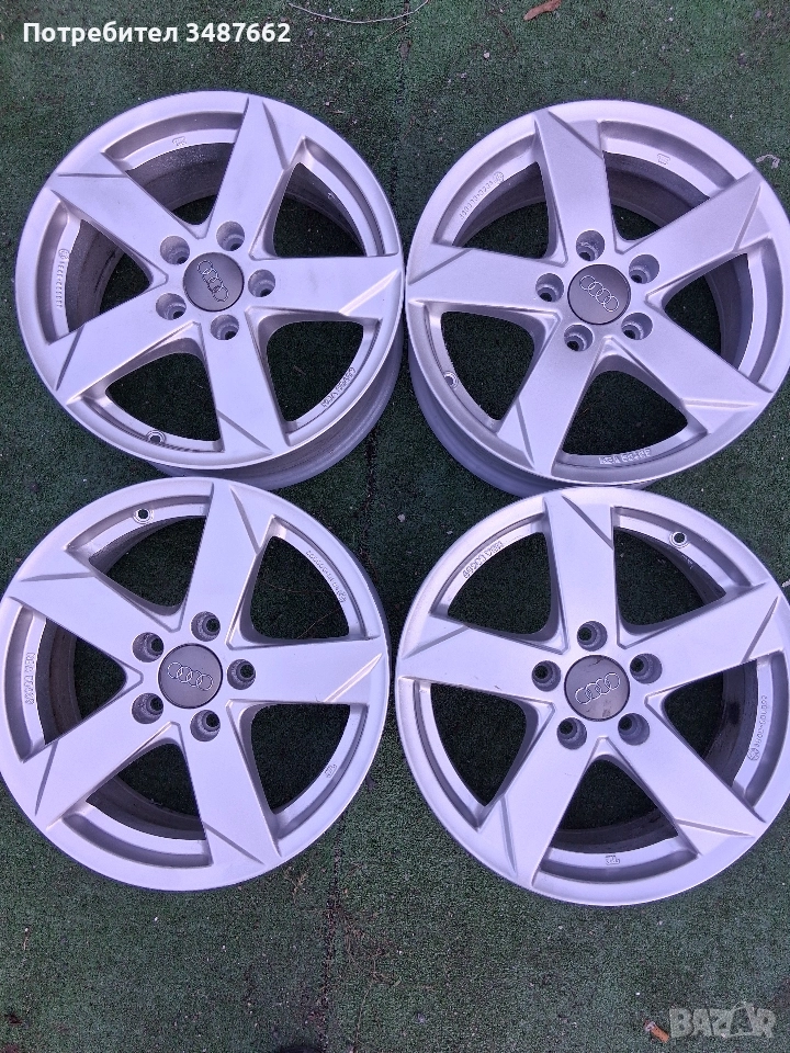 16цола за VW Audi 7J ×16 5×112 ц.57.1мм ет 46, снимка 1