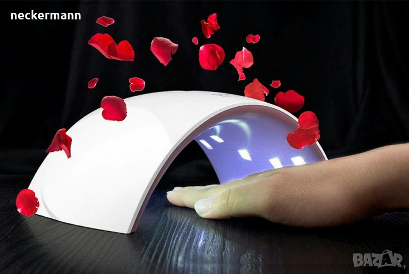 Uv лампа за нокти печка за нокти гел лак LED UV SUN9С 24W Дисплей Комбинирана, снимка 1