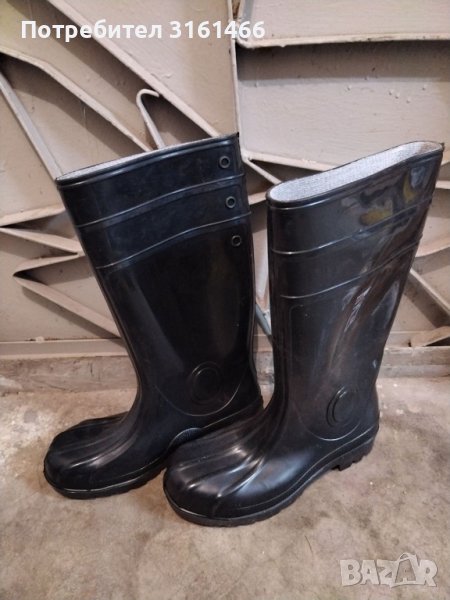 Гумени ботуши с метално бомбе, снимка 1