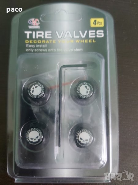 Защита от кражба! Метални капачки за вентили! harley davidson, снимка 1