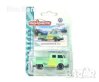 Оригинална количка Volkswagen T1 със сърф / Majorette, снимка 1