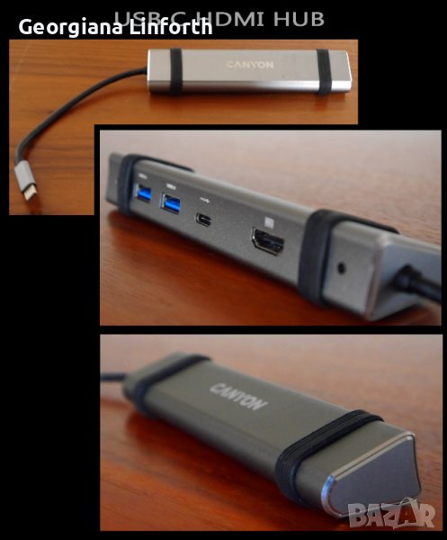 CANYON DS-3 Мултипортова докинг станция с 4 порта, снимка 1