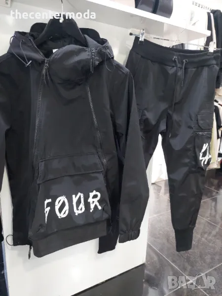 Мъжки черен шушляков екип, снимка 1