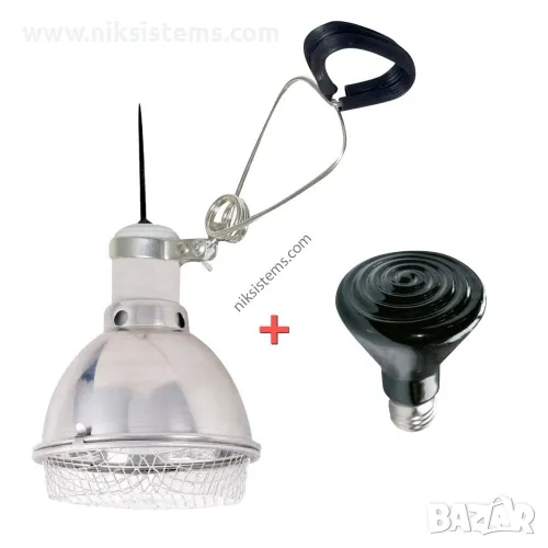 ПРОМО к-кт Тяло Ø 14 см. + Керамична Лампа за Отопление 100 W - Арт. №: ER-70-519-100, снимка 1