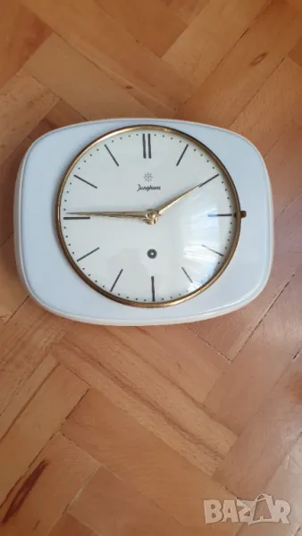 Стенен порцеланов механичен часовник Junghans, снимка 1