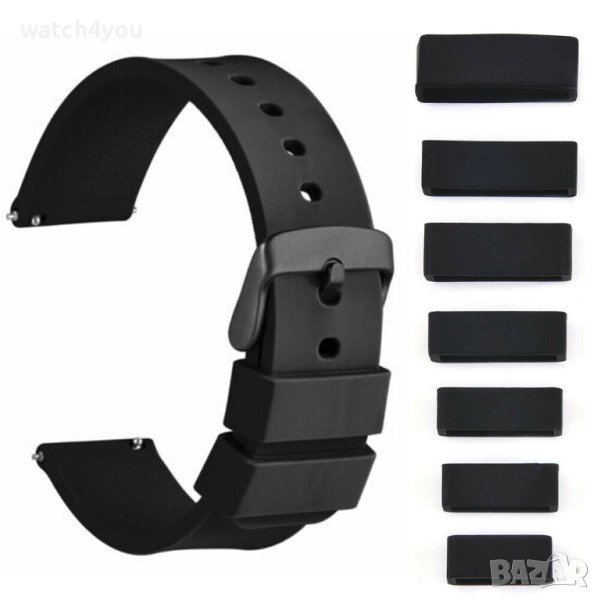 НОВА ГАЙКА/ХАЛКА ЗА КАИШКА НА СМАРТ ЧАСОВНИК.ГАЙКИ ЗА КАИШКИ.ДЪРЖАЧИ ЗА СИЛИКОНОВИ КАИШКИ SMARTWATCH, снимка 1