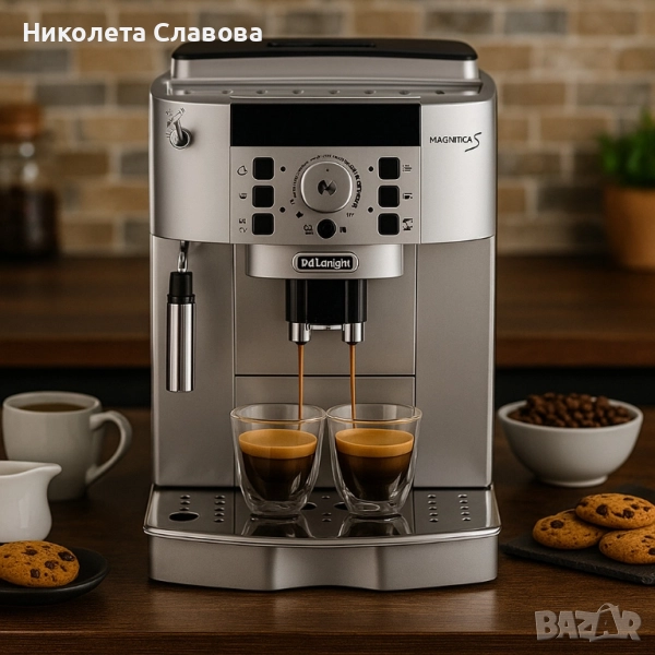 ☕ Кафеавтомат DELONGHI Magnifica S – 800 мл, 15 bar, сив, снимка 1
