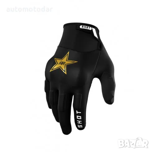 Мотокрос ръкавици SHOT Rockstar Limited Edition 2022 Black, снимка 1