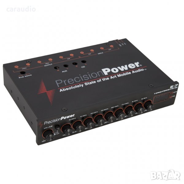 Precision Power E.7 1/2 DIN 7-лентов параметричен еквалайзер с LED дисплей, снимка 1