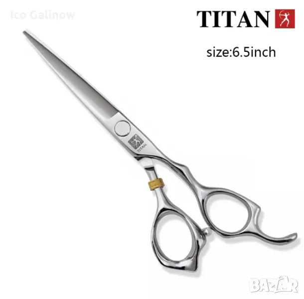 Професионални Ножици за подстригване и филиране Titan, снимка 1