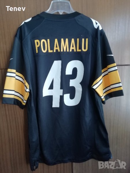 Pittsburgh Steelers #43 Troy Polamalu Nike оригинална тениска фланелка jersey NFL on field , снимка 1