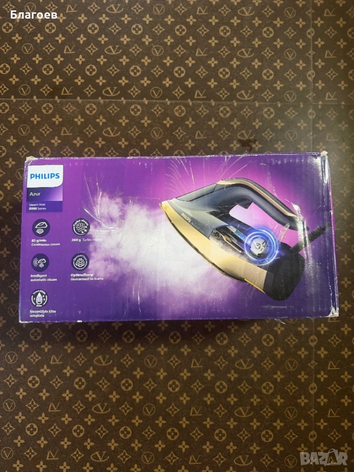 Парна ютия Philips Azur Series 8000 DST8050/20, 3000 W, 260 g пара, снимка 1