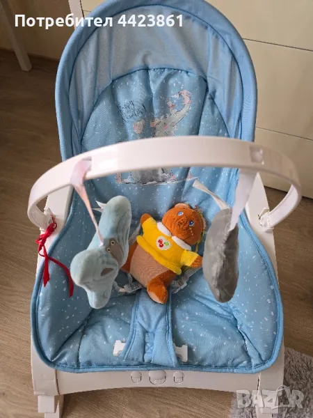 Продава се бебешки музикален шезлонг - люлка Lorelli , снимка 1