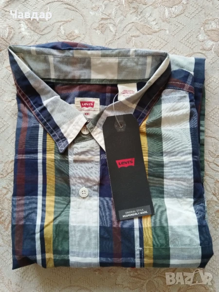 Мъжка карирана риза Levi's - размер XXL, снимка 1