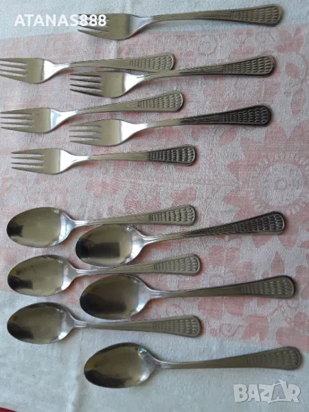 6 вилици и 6 лъжици, снимка 1
