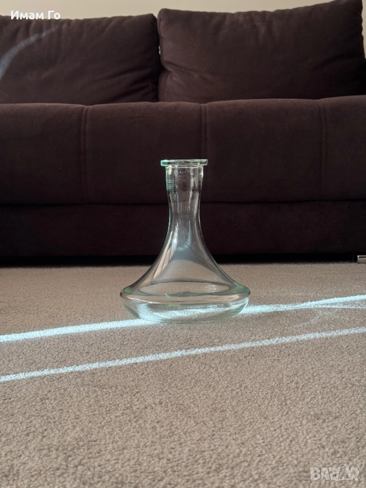 hookahTree Traditional стъклена ваза за наргиле ~43 мм гърловина – аксесоар за shisha / hookah, снимка 1
