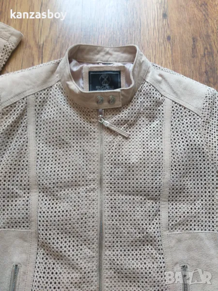 rino & pelle 100% pig leather - кожено дамско яке КАТО НОВО 46/Л/ХЛ, снимка 1