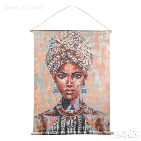 97х76см! Текстилно платно с етно мотив, снимка 1