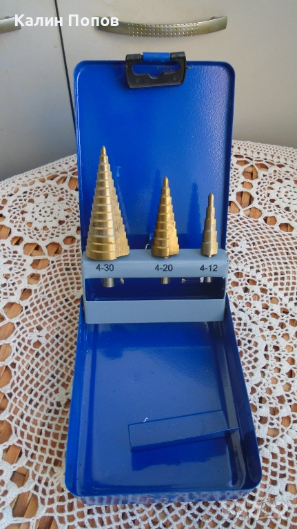 Конплект боркони за разширяване на отвори/борчета/ 3бр., снимка 1