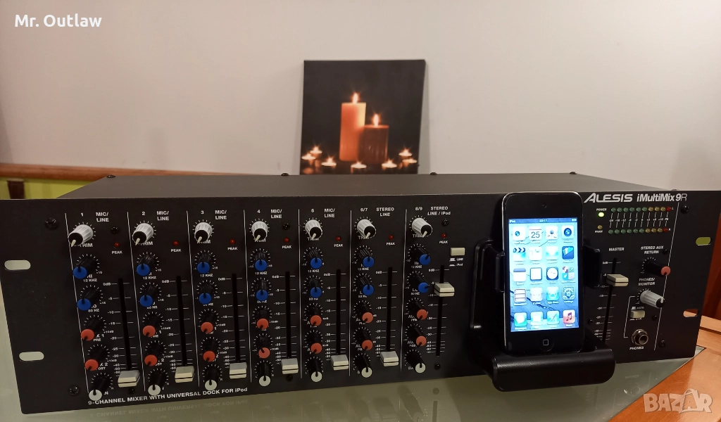 ALESIS iMultiMix 9R + iPod Gen4 - 8G, снимка 1