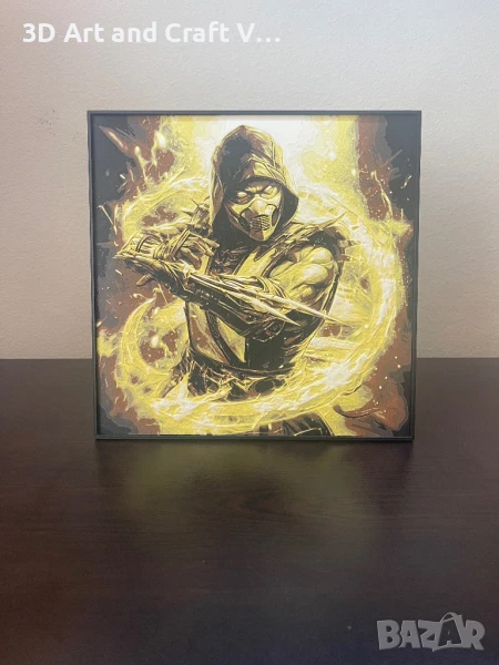 Релефна картина Scorpion – Mortal Kombat 🐉, снимка 1