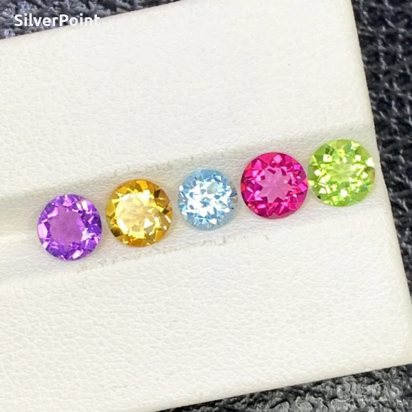 Топаз, Аметист, Перидот и Цитрин калибрирани , снимка 1