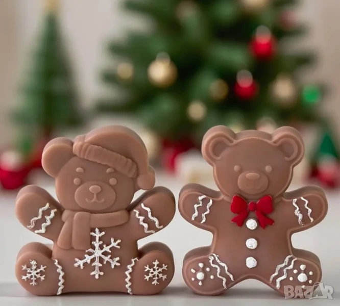 Молд коледно мече два вида , снимка 1