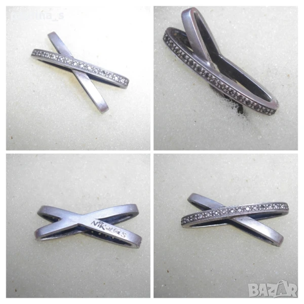  Винтидж / Авторска сребърна висулка за ланец / проба 925, снимка 1