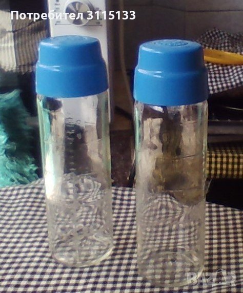 Стъклено бебешко шише  ,НОВО, снимка 1