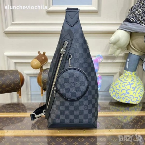 Чанта Louis vuitton M30936 Duo Slingbag Damier Graphite canvas NEW, снимка 1