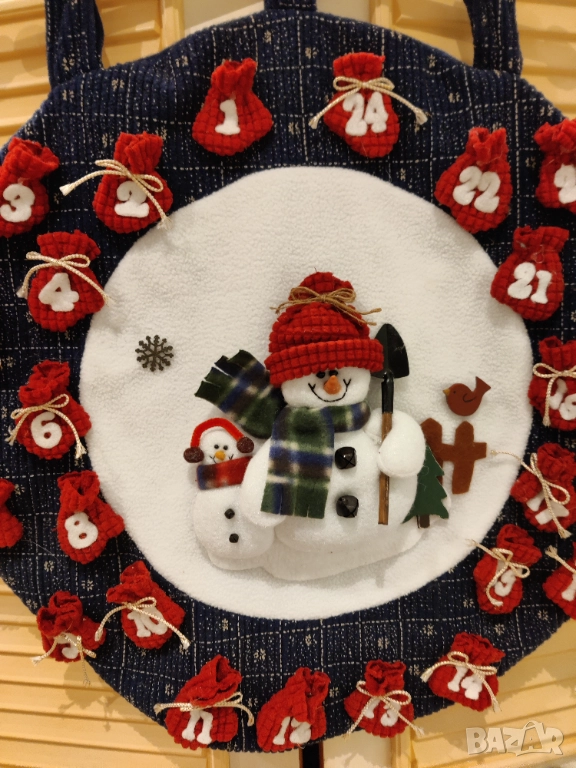 Текстилен коледен календар , снимка 1
