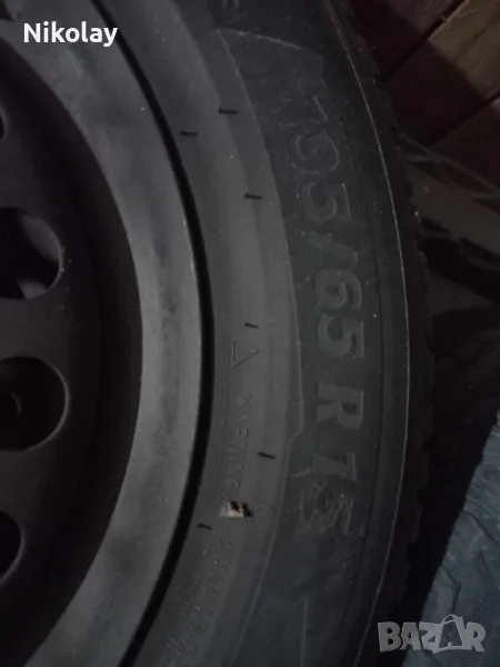 продавам зимни гуми Michelin и джанти за опел вектра 4 бр, снимка 1