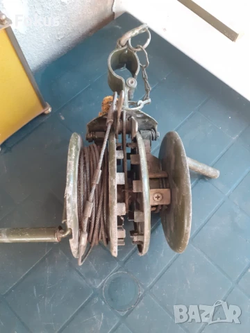 Стара руска военна лебедка с два барабана, снимка 3 - Антикварни и старинни предмети - 50863195