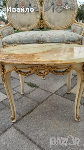 Италиански бароков комплект 022, снимка 8 - Дивани и мека мебел - 52015192