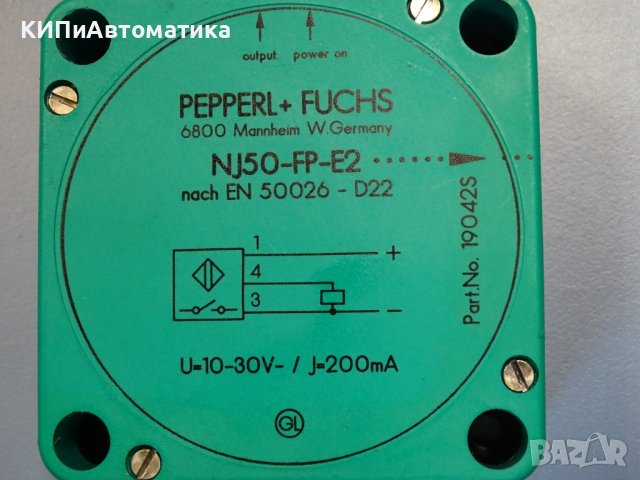 индуктивен изключвател PEPPERL+FUCSH NJ50-FP-E2 inductive sensor, снимка 3 - Резервни части за машини - 43862379