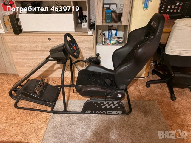 Cockpit с волан logitech g29 + shifter, снимка 2 - Джойстици и геймпадове - 52378850