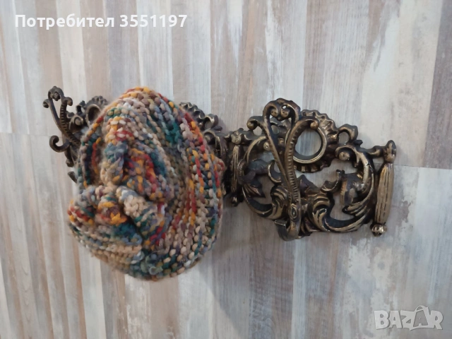 Много запазена ретро автентична закачалка от метал, снимка 2 - Антикварни и старинни предмети - 53585069