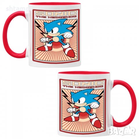 Чаша Sonic Retro 01,Керамична Чаша, Кафе Чай, Игра,Изненада,Подарък,Повод,Празник,Рожден Ден, снимка 5 - Чаши - 38481169