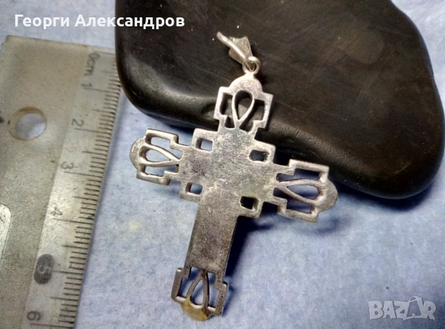 Старинен Аристократичен СКЪПОЦЕНЕН СРЕБЪРЕН КРЪСТ с 24 Марказити Ювелирен УНИКАТ Висока Проба СРЕБРО, снимка 5 - Антикварни и старинни предмети - 53146901