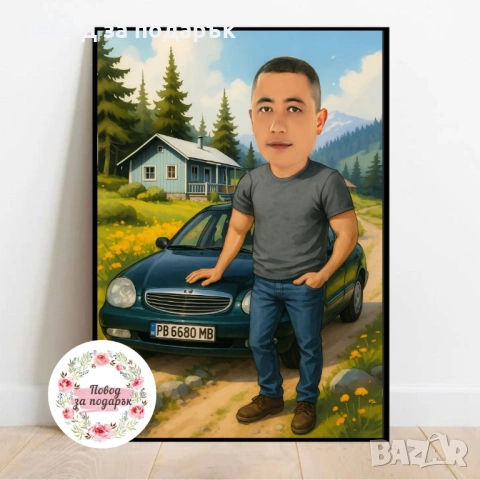 Дигитална карикатура за мъж , снимка 3 - Подаръци за мъже - 53467307