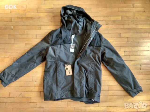 МЪЖКО ЯКЕ ЗА ПРЕХОД FORCLAZ 200 RAIN 3 В 1, ЧЕРНО QUECHUA-Чисто ново!, снимка 3 - Спортни дрехи, екипи - 35462519