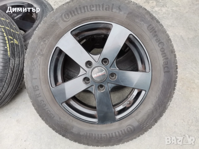 Лети джанти с гуми 195/65 R15, снимка 2 - Гуми и джанти - 52858464