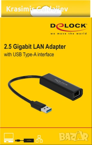 DeLOCK USB адаптер, USB-C към DisplayPort, черен, 20cm, 4K 60Hz, снимка 4 - Кабели и адаптери - 53094472