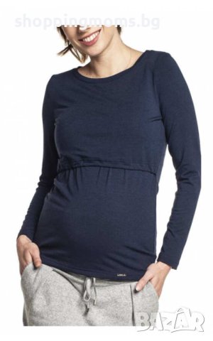 Блуза за бременни и кърмещи - модел 08156, снимка 1 - Дрехи за бременни - 43472577