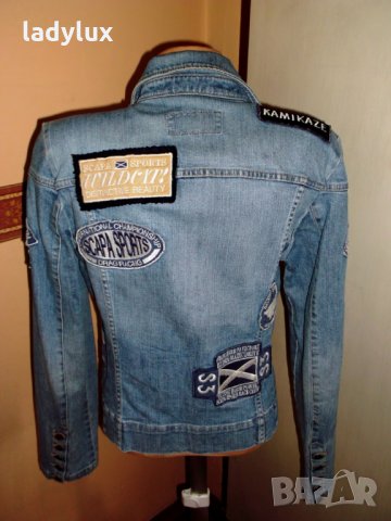 Scapa Sports, Уникално дънково Яке, Размер 38 (М). Код 701, снимка 16 - Якета - 26580921