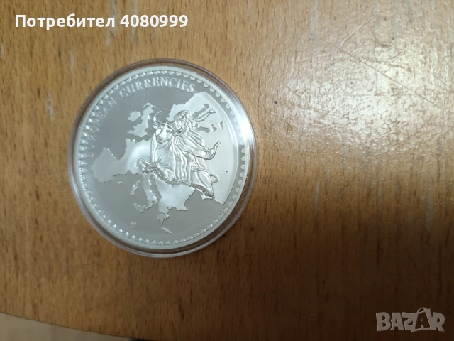 Посребрени плакети "Валутата на Европа", снимка 5 - Антикварни и старинни предмети - 53529126