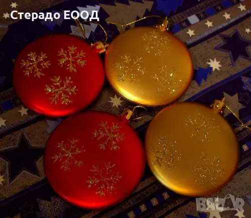 КОЛЕДНИ УКРАШЕНИЯ - ДИСКОВЕ, 6 БРОЯ, снимка 1