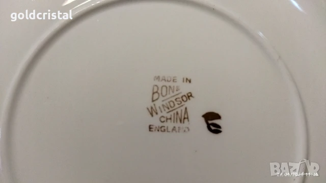 Стар английски костен порцелан чинии , снимка 6 - Антикварни и старинни предмети - 16064322